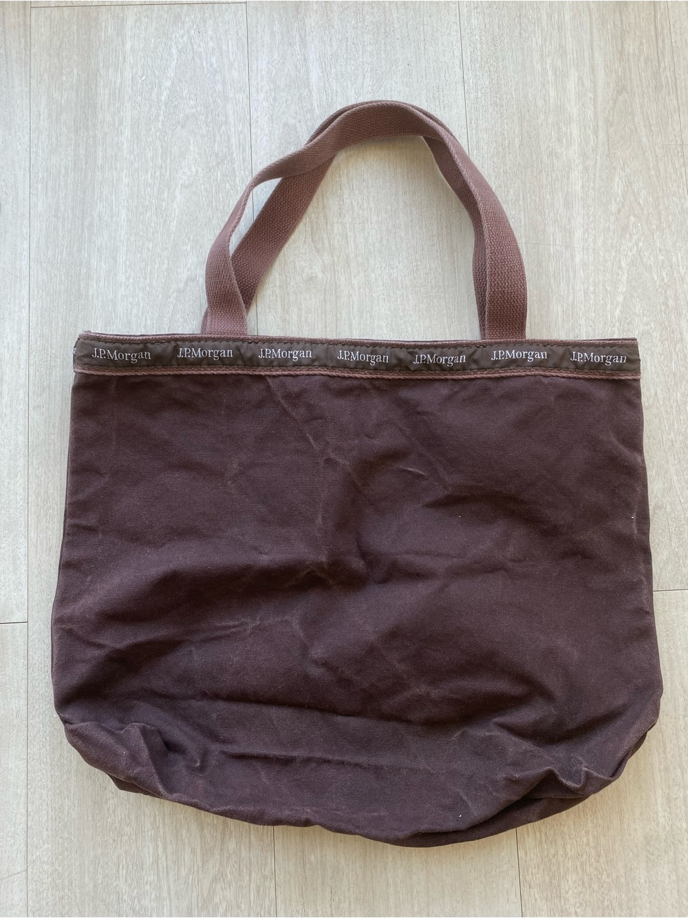 J.P. Morgan × Scarborough & Tweed USA-Made Canvas Tote Bag Rare Corporate Luxe